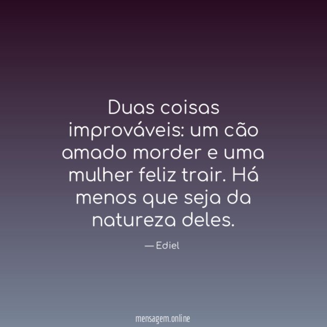 Duas coisas improváveis