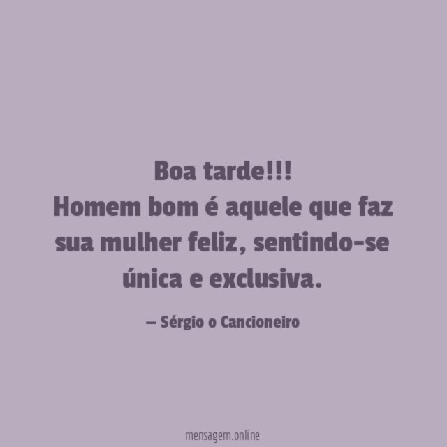 Boa tarde