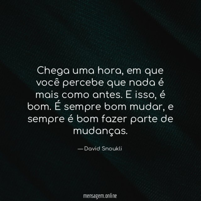 Chega uma hora