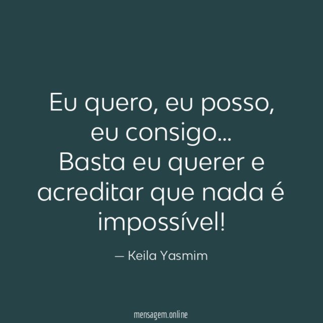 Eu quero