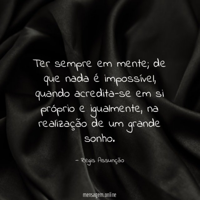 Ter sempre em mente