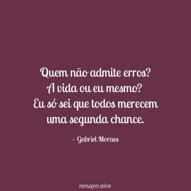 Quem não admite erros
