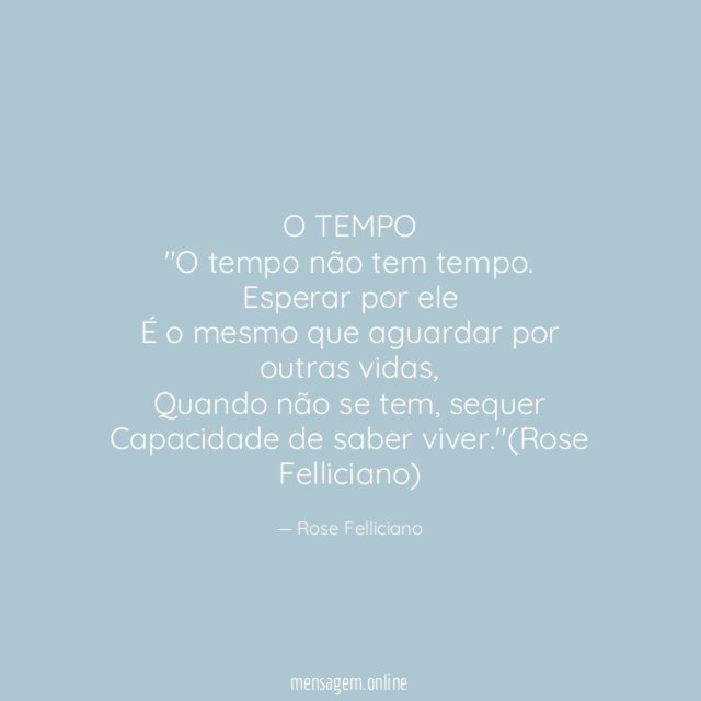 O TEMPO