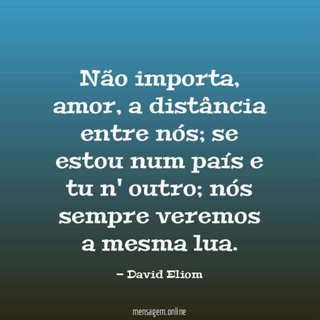 Não importa