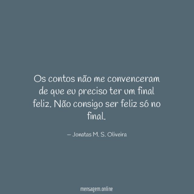 Os contos não me convenceram de que eu