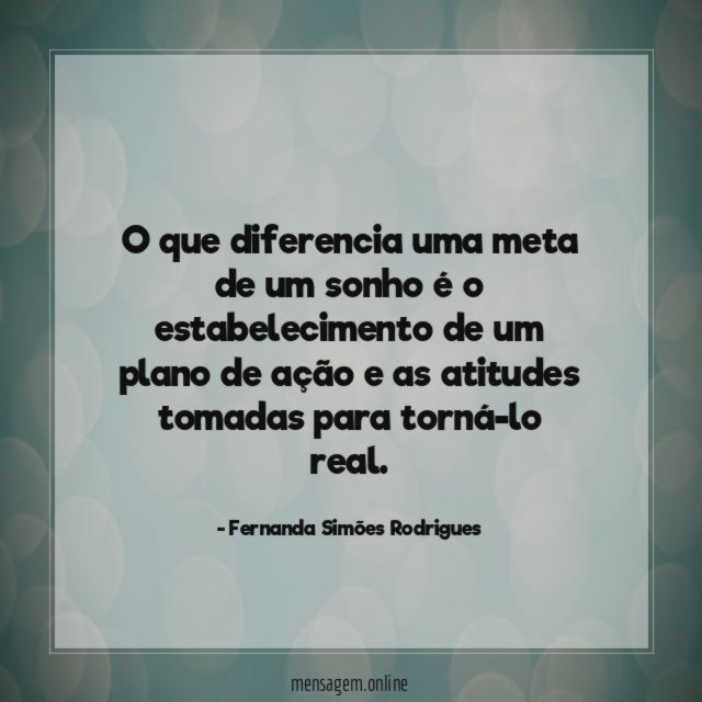 O que diferencia uma meta de um sonho