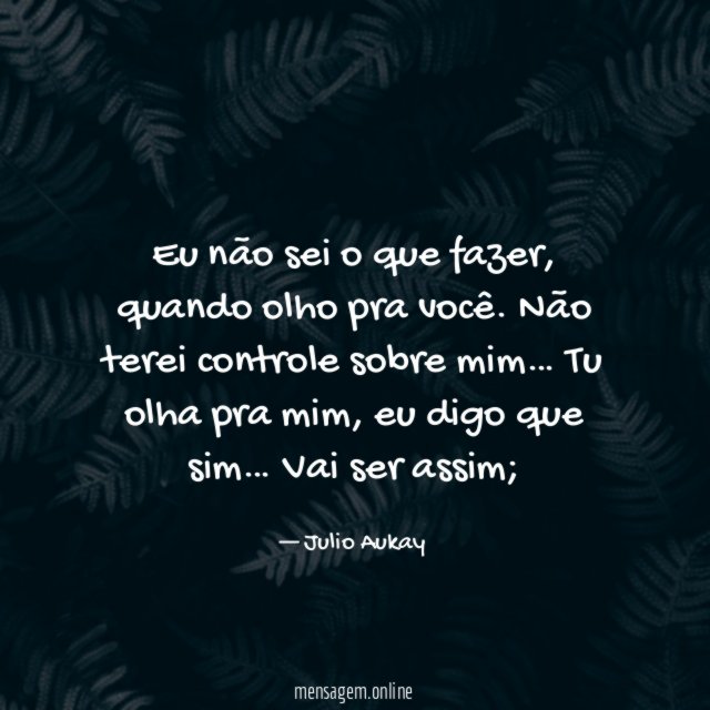 Eu não sei o que fazer
