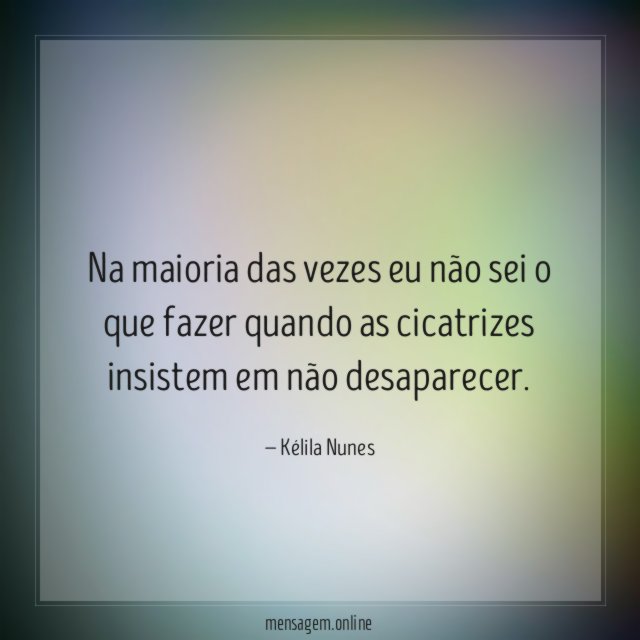 Na maioria das vezes eu não sei