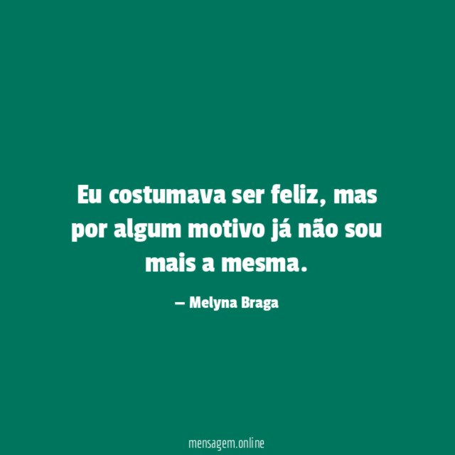 Eu costumava ser feliz