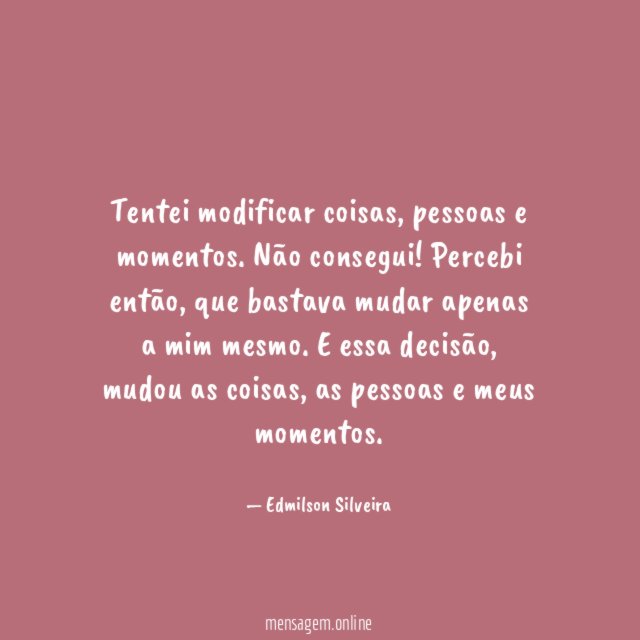 Tentei modificar coisas