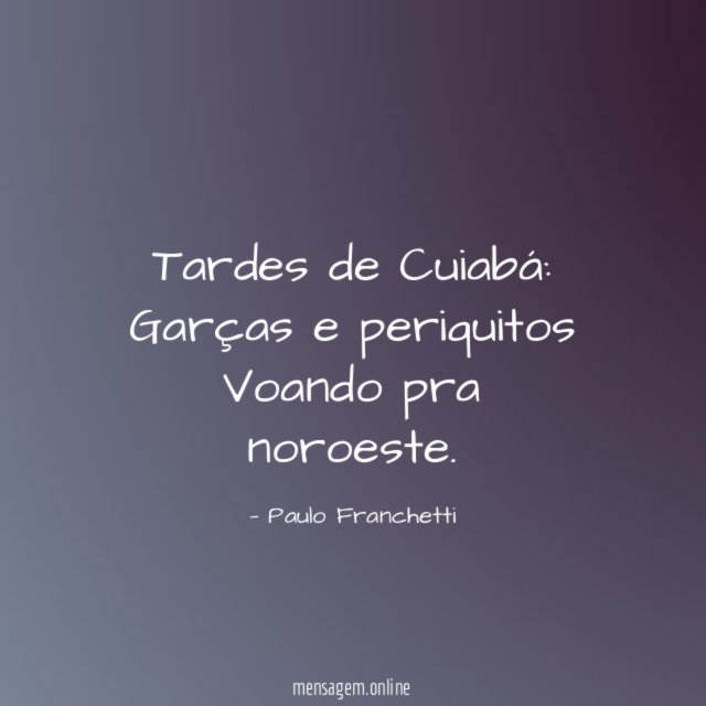 Tardes de Cuiabá