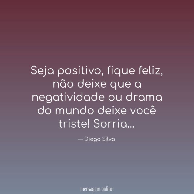 Seja positivo
