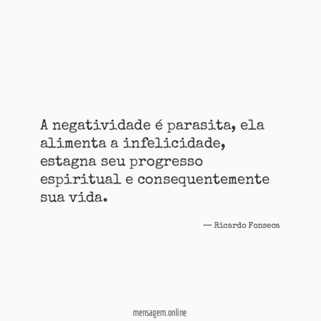 A negatividade é parasita