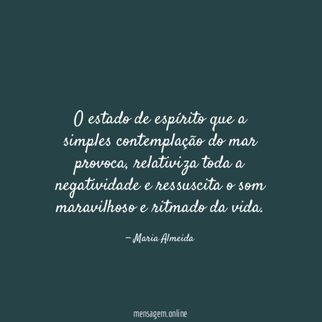 O estado de espírito que a simples contemplação