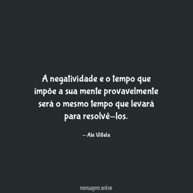 A negatividade e o tempo que impõe a