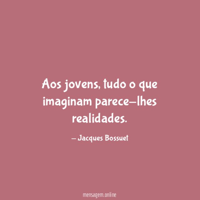 Aos jovens