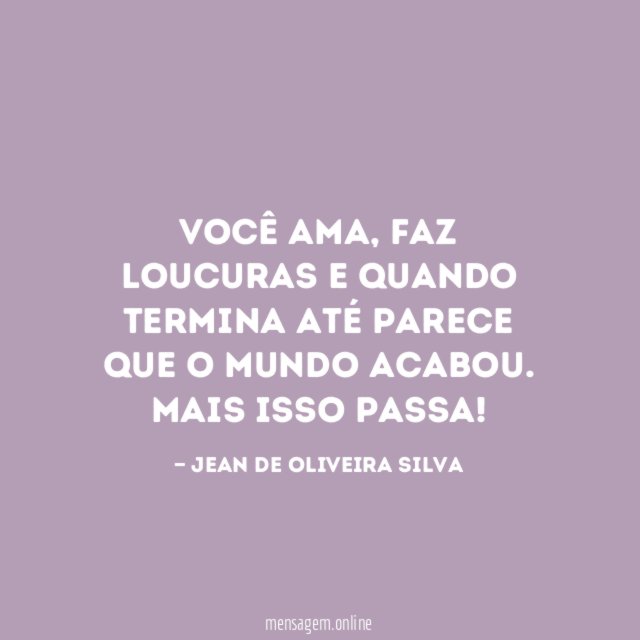 Você ama