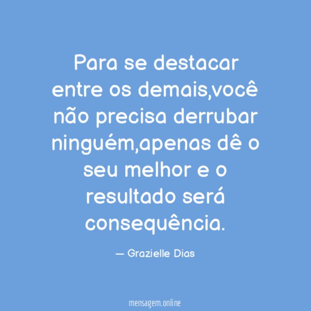 Para se destacar entre os demais