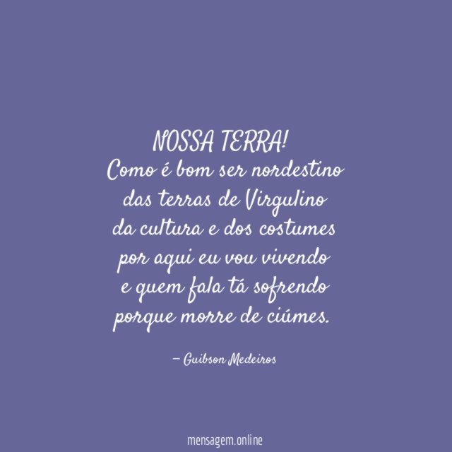 NOSSA TERRA!