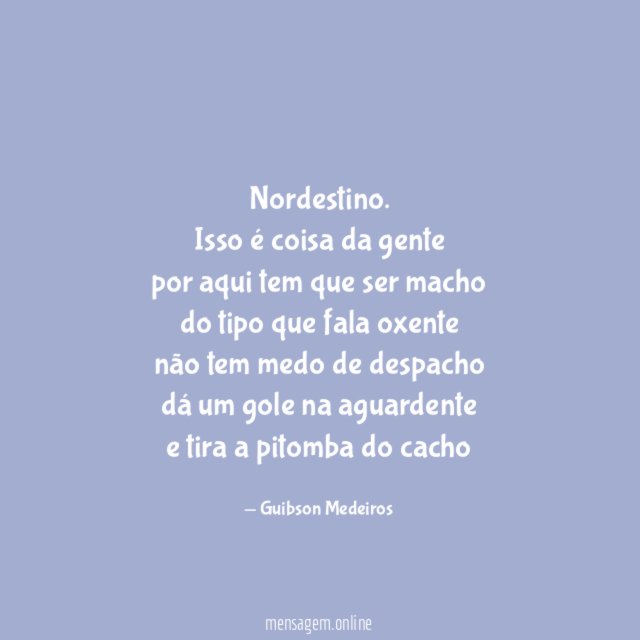 Nordestino.