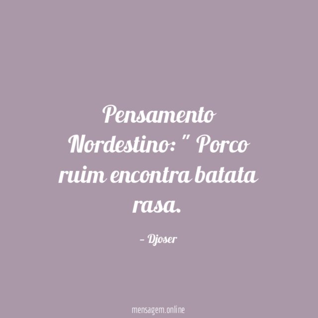 Pensamento Nordestino: