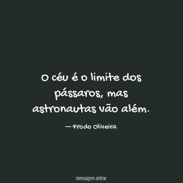 O céu é o limite dos pássaros