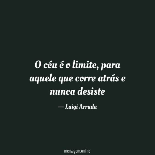 O céu é o limite