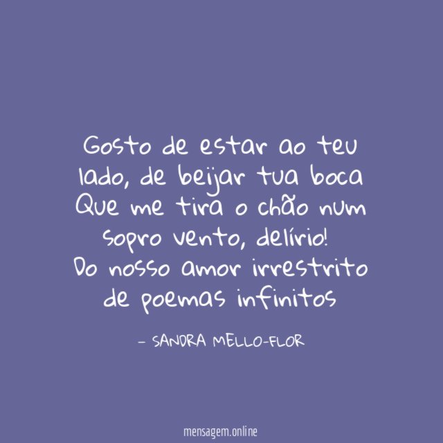 Gosto de estar ao teu lado