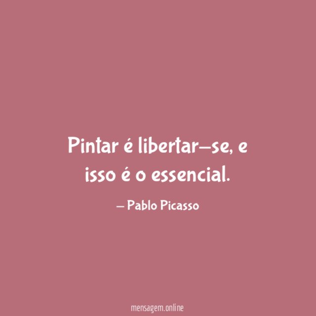 Pintar é libertar-se