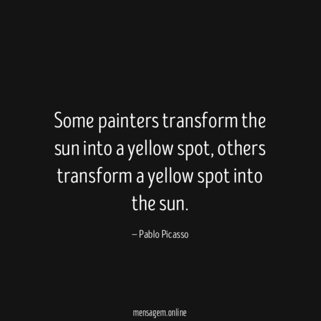 Some painters transform the sun into a yellow spot