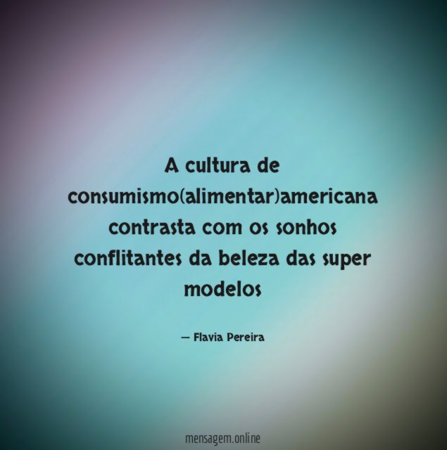 A cultura de consumismo(alimentar)americana contrasta com os sonhos