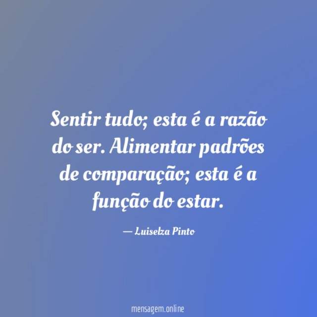 Sentir tudo