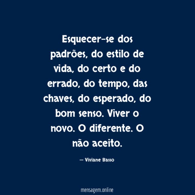 Esquecer-se dos padrões