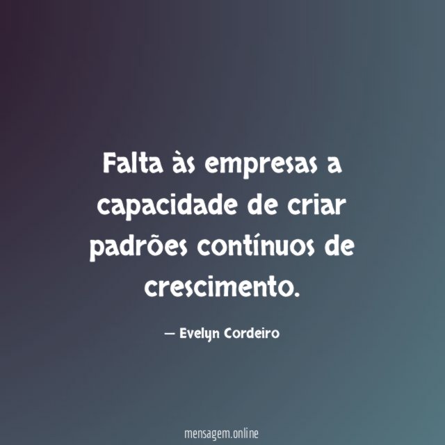 Falta às empresas a capacidade de criar padrões