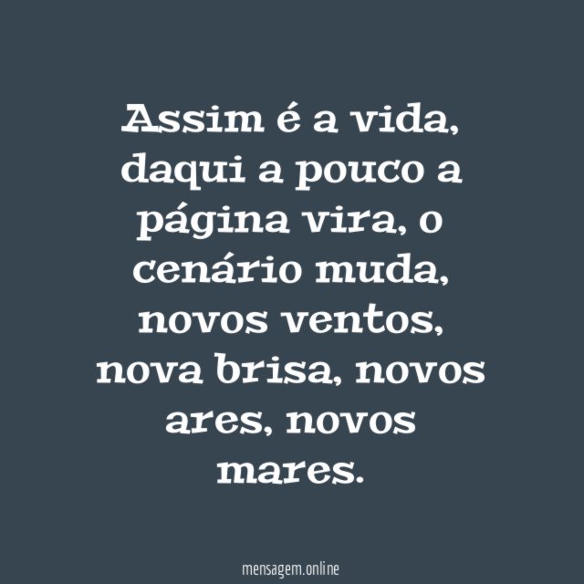 Assim é a vida