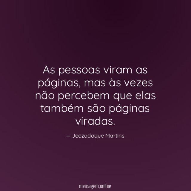 As pessoas viram as páginas