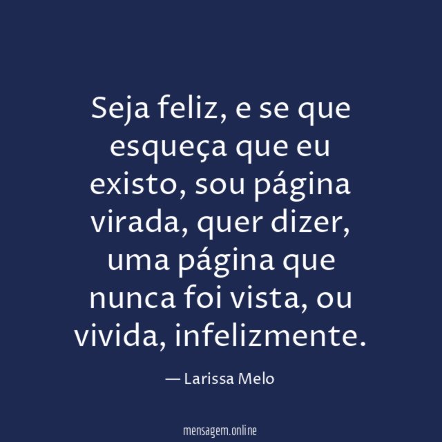 Seja feliz