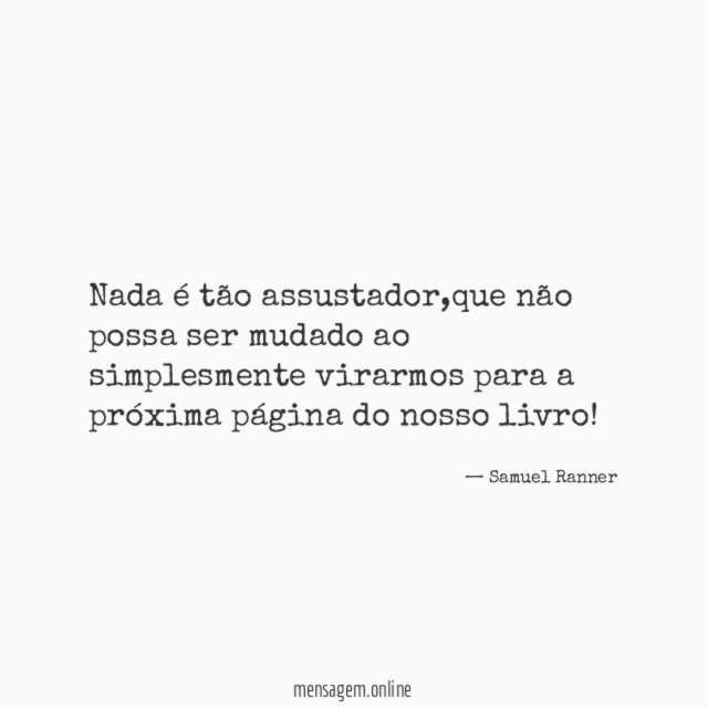 Nada é tão assustador