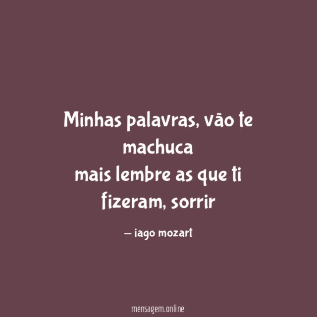minhas palavras