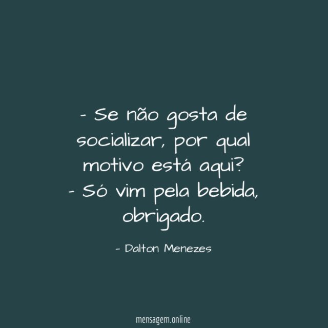 Se não gosta de socializar