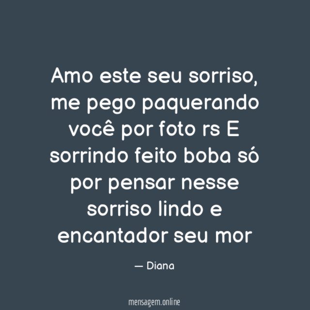 Amo este seu sorriso ??