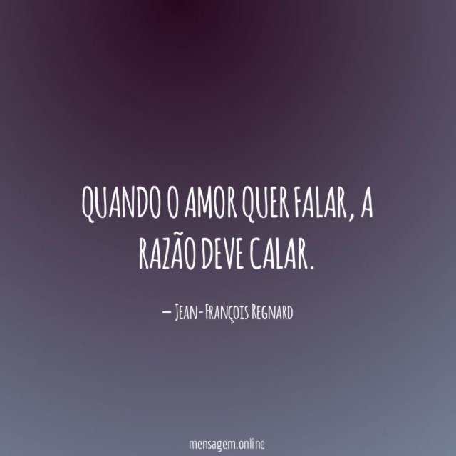Quando o amor quer falar