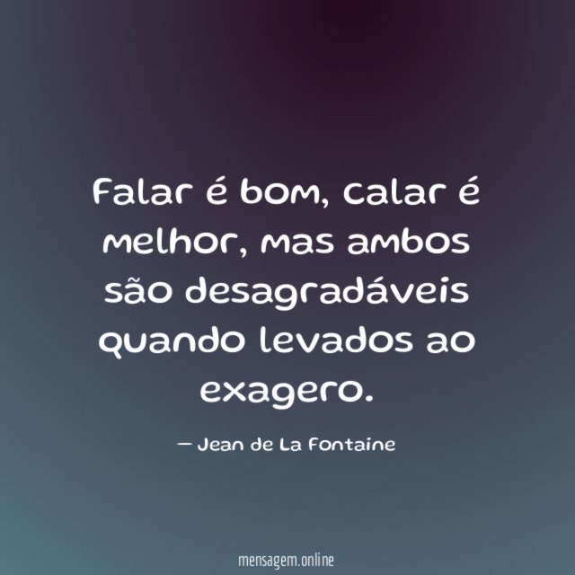 Falar é bom