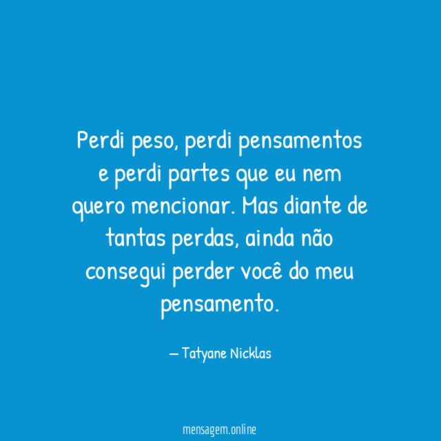 Perdi peso