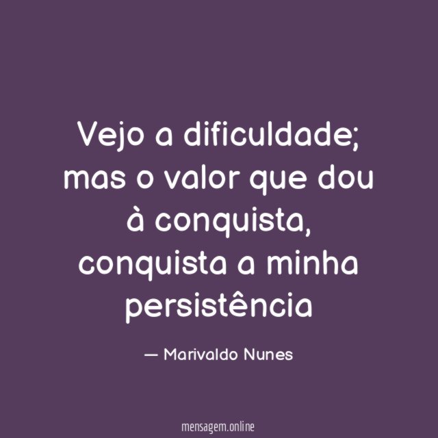 Vejo a dificuldade