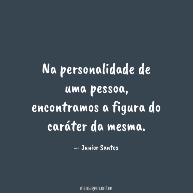 Na personalidade de uma pessoa