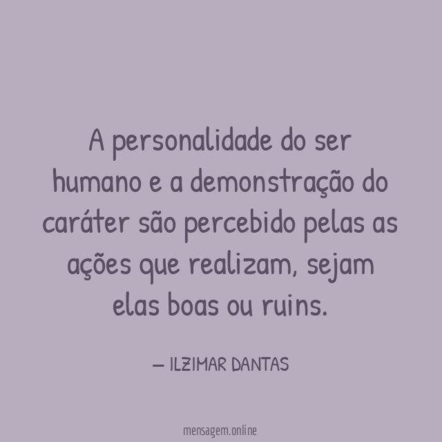 A personalidade do ser humano e a demonstração