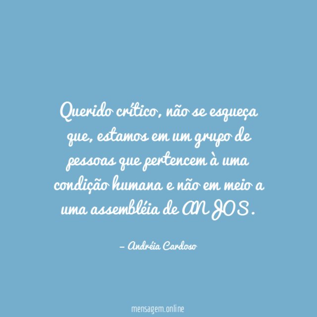 Querido crítico