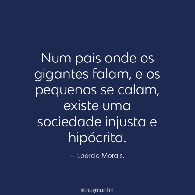 Num pais onde os gigantes falam