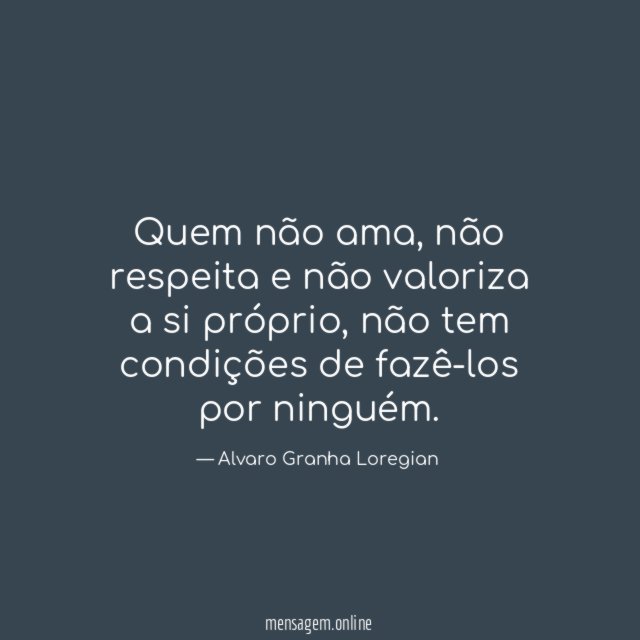 Quem não ama